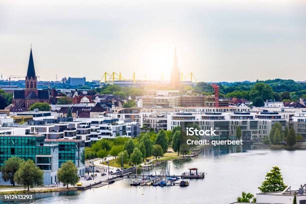 Phoenix See In Dortmund Stock Photo - Download Image Now - Dortmund - City, North Rhine Westphalia, Public Park