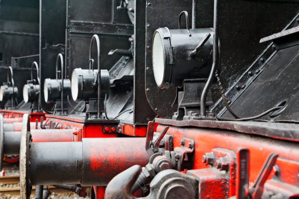 istock Details of an old steam lock 1412415492
