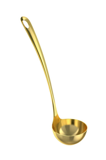Gold ladle stock photo