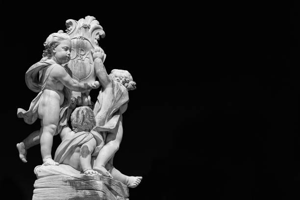 Fontana dei Putti (Fountain with Angels), erected in 1765 in front of the Leaning Towe of Pisa