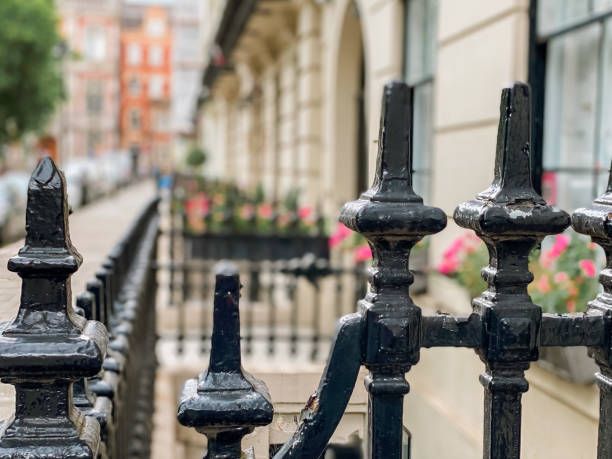 Fence of a typical London house