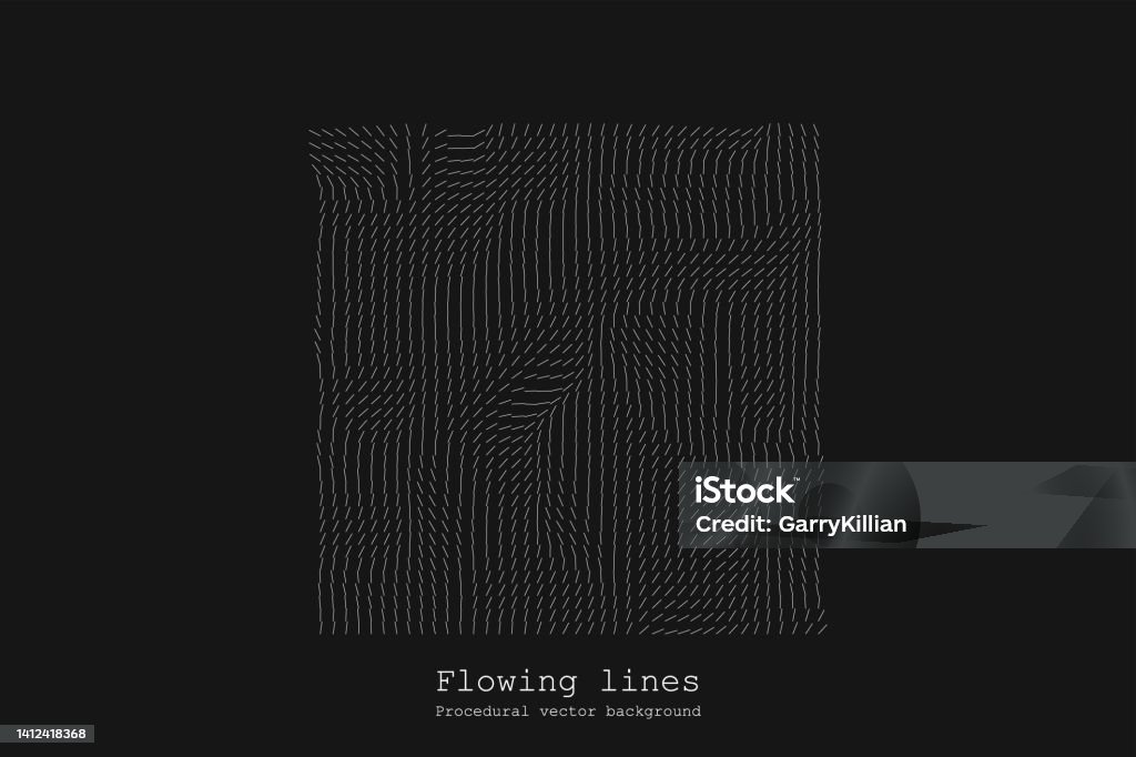 Flowline Pattern Abstract Line Matrix Pattern Noise Flow Dynamic Stock Illustration ...