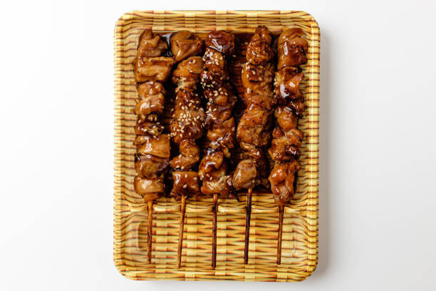 Chicken skewers Chicken skewers chicken skewer stock pictures, royalty-free photos & images