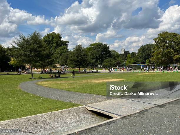 Princess Diana Memorial Fountain Stock Photo - Download Image Now - British Royalty, Capital Cities, Central London