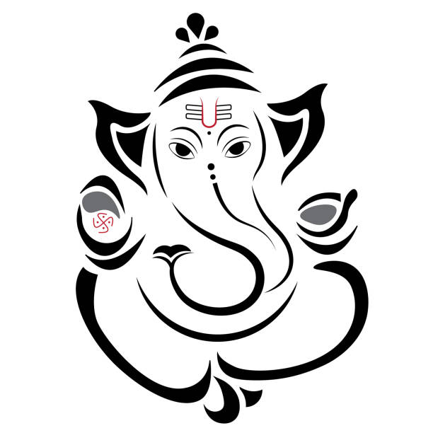 ヒンズー教の神ヴィナヤハガナパシーベクターイラスト - ganesh点のイラスト素材／クリップアート素材／マンガ素材／アイコン素材