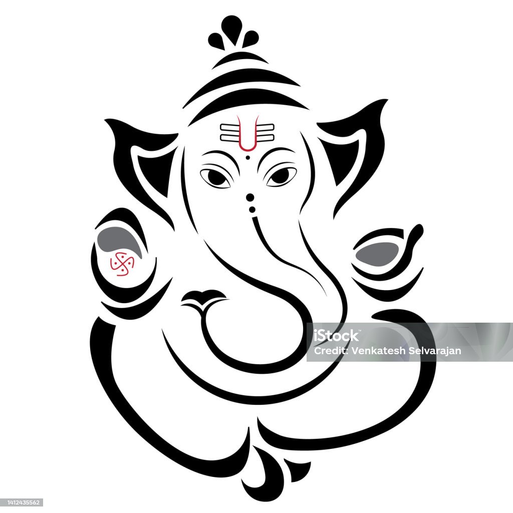 Hindu God Vinayaha Ganapathy Vector Illustration Stock ...