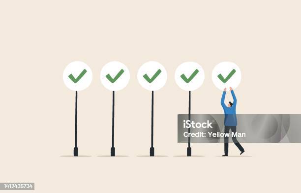 Check Issue Picture Project Checklist Concept Check Mark Recognize The Problem And Fix It ...