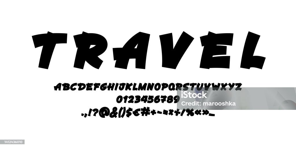 Comic Bold Font Script Alphabet Calligraphy Cursive Typeface Vector ...