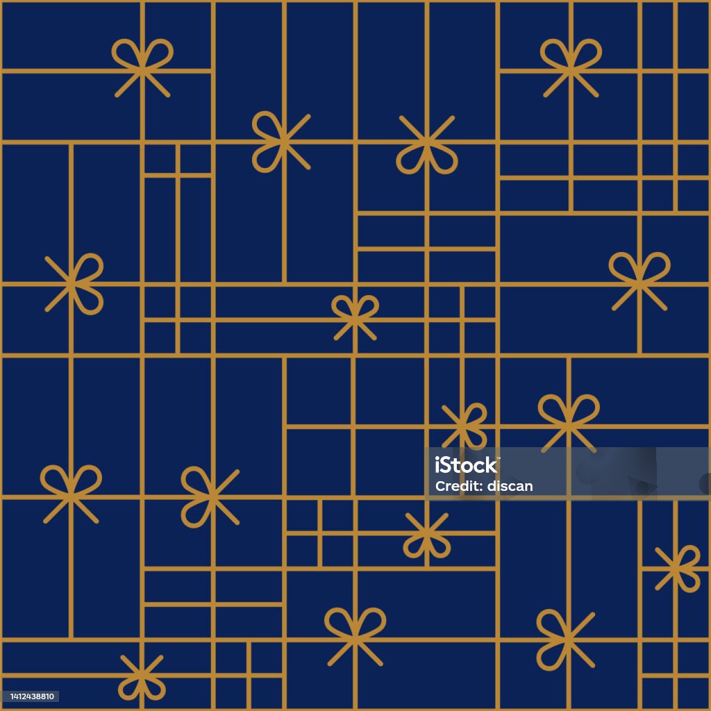 Boxes Geometric Pattern Vector Holidays Seamless Pattern With Geometric Gift Boxes Stock Illustration ...