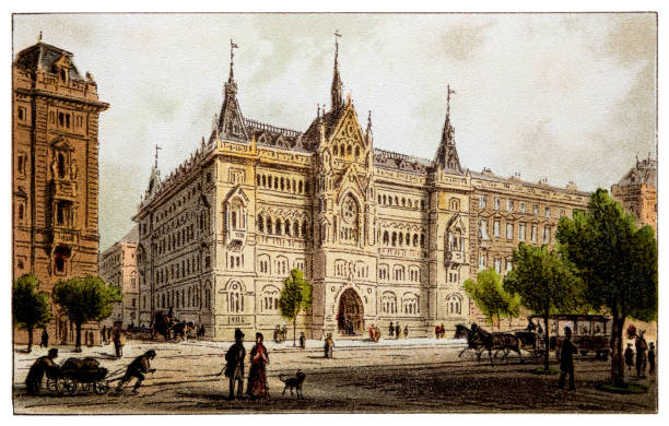 Illustration of Schottenring. Atonement. Instead of the ring theater, which was burned on December 8, 1881