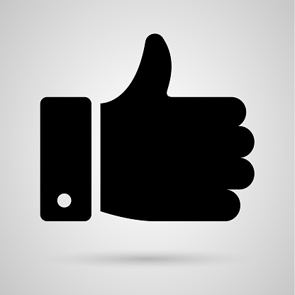 Thumbs up icon. Vector illustration in HD very easy to make edits.