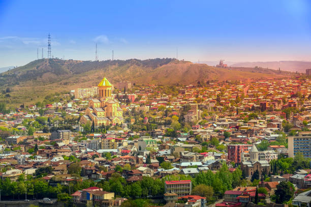 istock Tbilisi, Georgia aerial panorama 1412442773