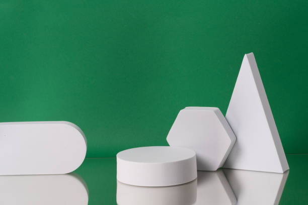 istock Geometric composition of figures on the colorful bakcground. 1412448178