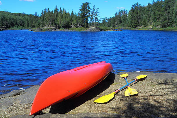 istock Canoe at the lake 141245186