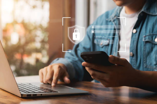 istock Concept of cyber security, information security and encryption, Login, User, secure access to user's personal information, secure Internet access, cybersecurity. 1412461058