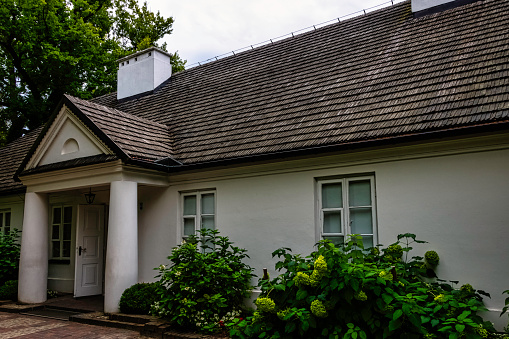 Zelazowa Wola. Masovia, Poland - August 19,  2021:  Manor-house in Zelazowa Wola - the Birthplace of Frdric Chopin