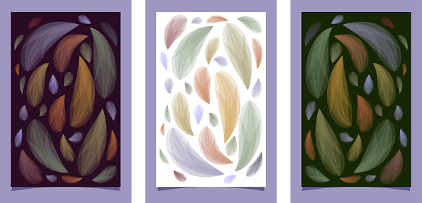 Vertically Fall Vertical Fall Background Set Stock Illustration - Download Image Now ...