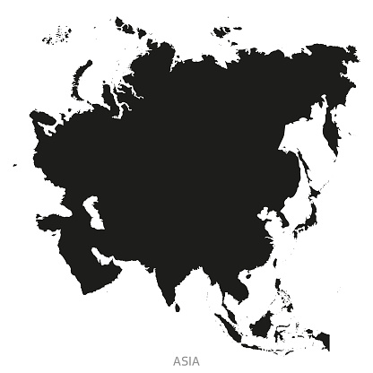 Asia map. Vector illustration in HD very easy to make edits.