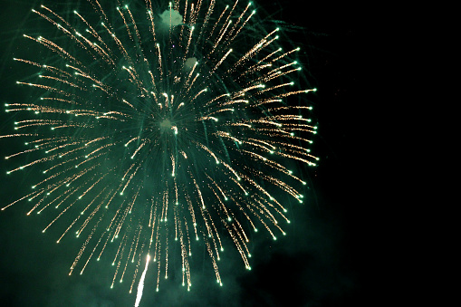 Great fireworks in International fireworks festival , Thailand  