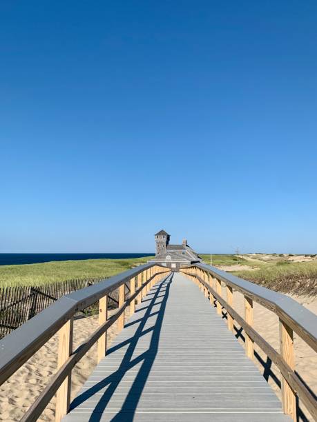 istock Bridge to a coast guard station 1412480917