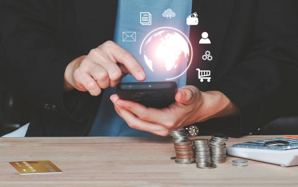 istock person hand are using a smartphone to Searching for information. website Browsing Internet with your Data Information Networking Concept. 1412485427