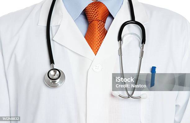 Close Up Of Doctors Uniform Stock Photo - Download Image Now - Coat - Garment, Doctor, 30-39 Years