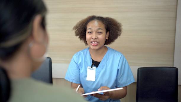istock Hospital reception desk. 1412490007