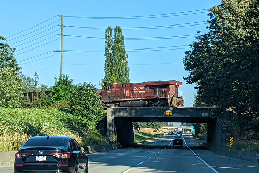 ブリティッシュコロンビア州ラングレーのトランスカナダハイウェイ カナダのストックフォトや画像を多数ご用意 カナダ, カラー画像