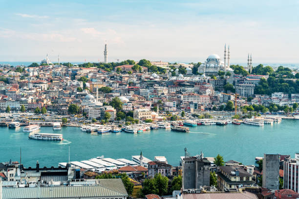 view from the Galata Tower, Istanbul, Turkey