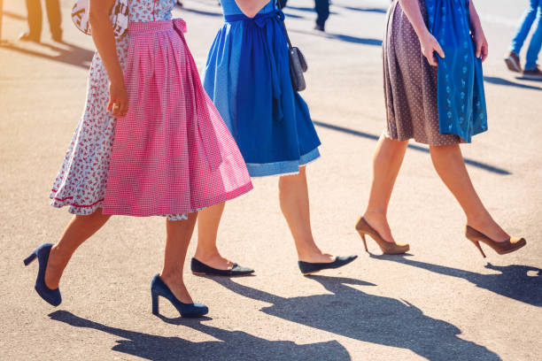 istock Women with Dirndl at Beer Fest in Munich, Germany 1412492816