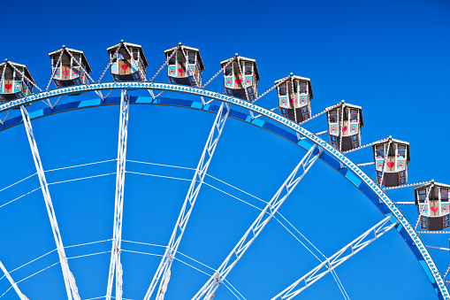 Ferris Wheel isolated on white background. 3D render