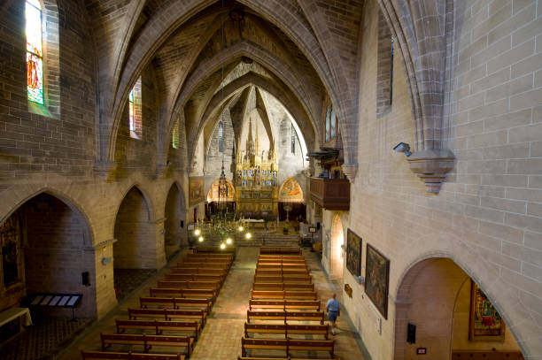 Kirche von Alcudia stock photo