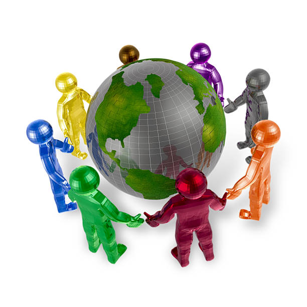 istock Round dance of color mans 141249848