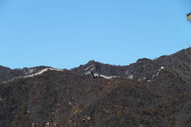 jiankou great wall paysage en automne - jiankou photos et images de collection