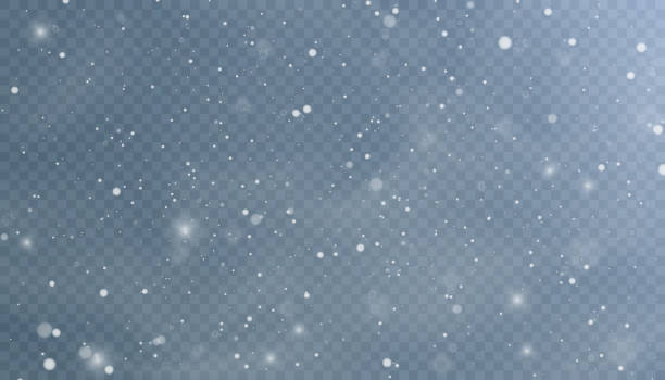 ilustrações de stock, clip art, desenhos animados e ícones de the effect of a winter cold blizzard. - particles