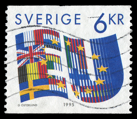 Swedish postage stamp: EU