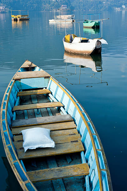 istock Colored wooden boats 141250557