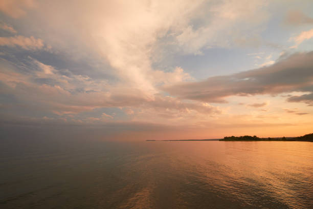 istock Sunset view on the lake 1412507834