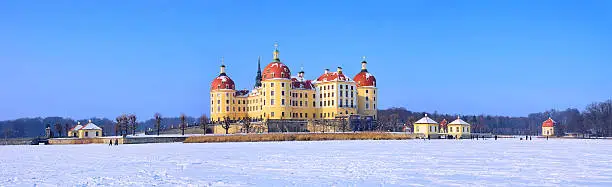 Moritzburg near Dresden, the Castle in winter