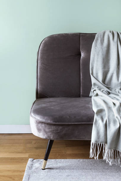 istock Comfort grey couch in loft style living room 1412516720