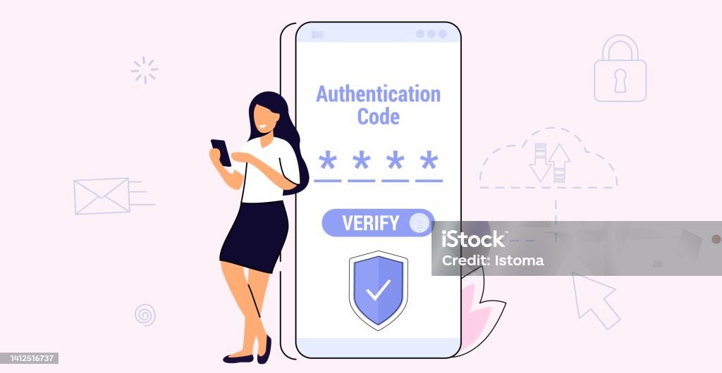 One Time Authentication Otp Authentication Secure Verification Onetime Password Stock ...