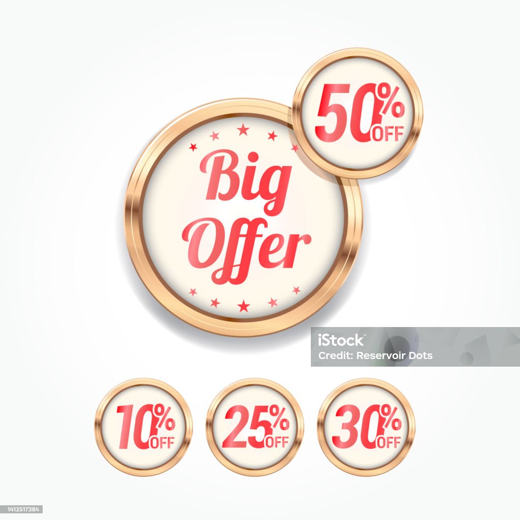 Off Label Vector Big Offer Off Labels Stock Illustration - Download Image Now ...