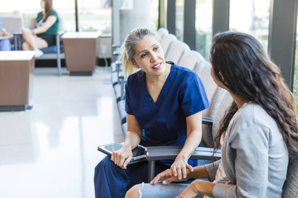Doctor consoles patient