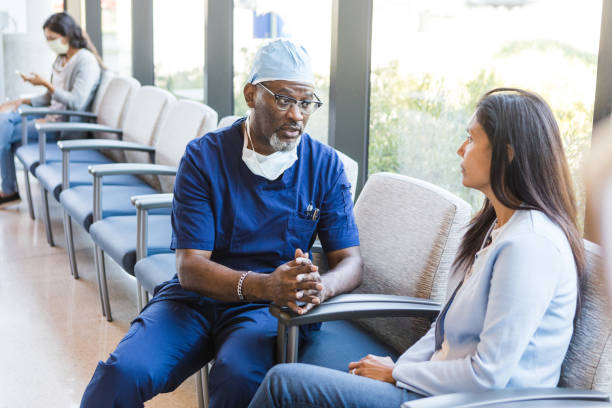 istock Doctor explains the upcoming procedure 1412518803