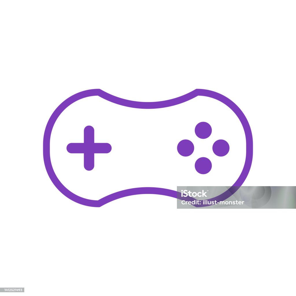 Controller Vector Simple Compact Game Controller Gamepad Vector Stock Illustration - Download ...