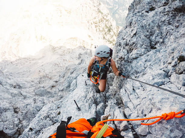 istock Mountain climbers on a mission 1412523943