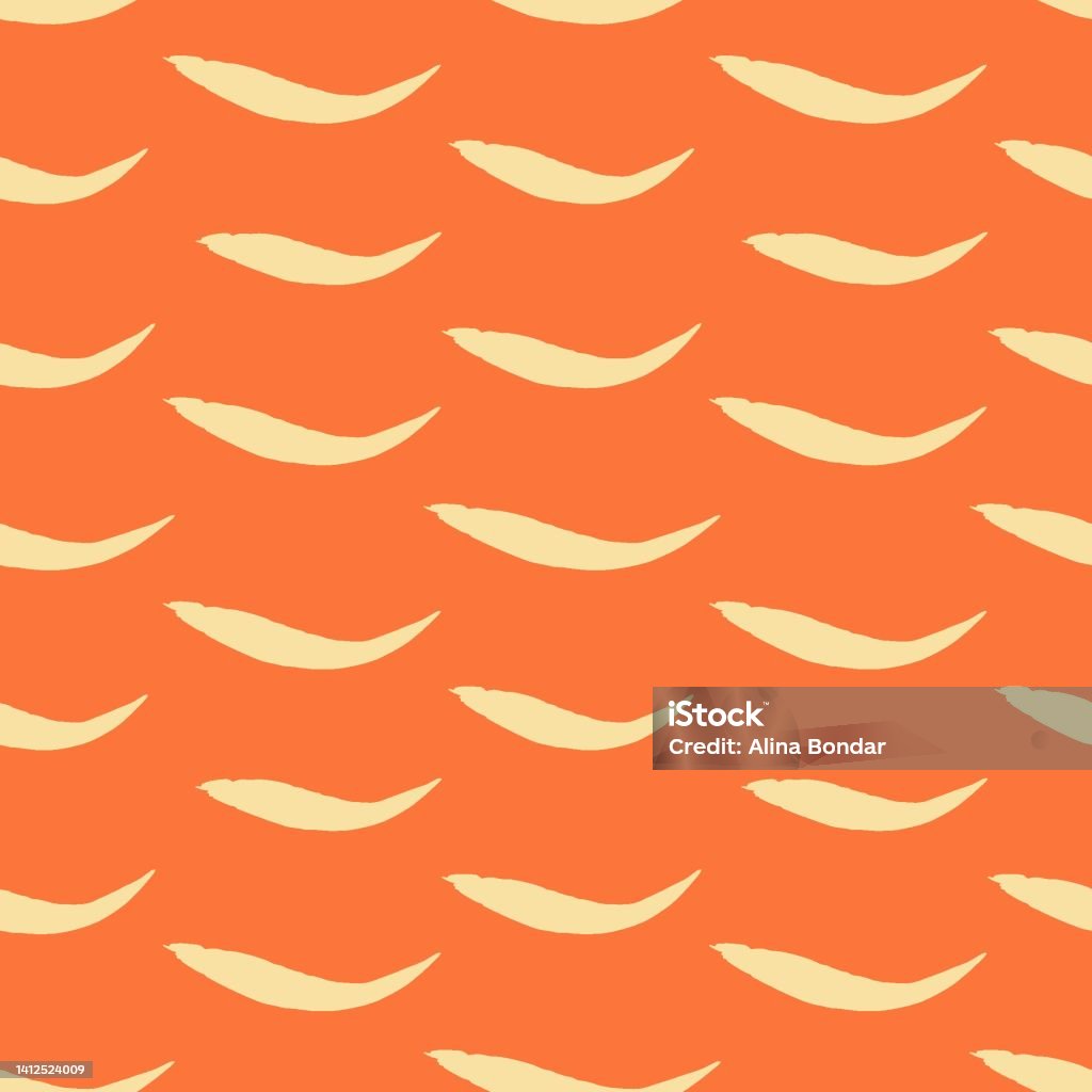 Seamless Pattern With Brush Strokes Elements Stock Illustration ...
