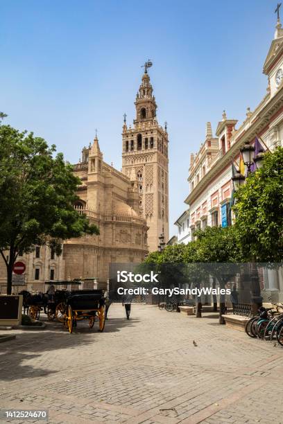 Cathedral Of Seville And Giralda Bell Tower Sevilla Andalusia Spain Stock Photo - Download Image Now