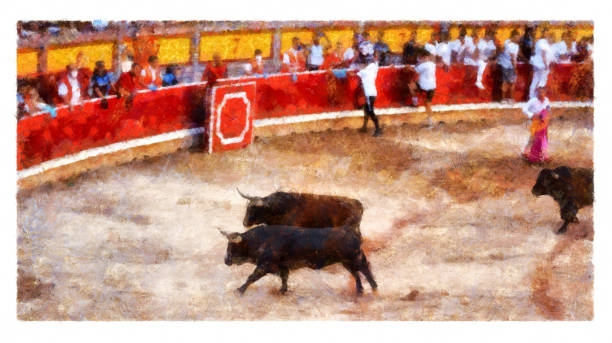 istock Fiesta de San Fermin in Pamplona, Spain - digital manipulation 1412525247