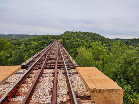 Rail bridge in Boone, IA